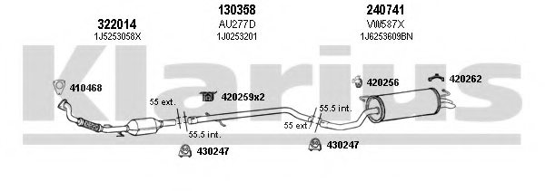 KLARIUS 940566E Exhaust System